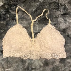Aerie light pink lace bralette